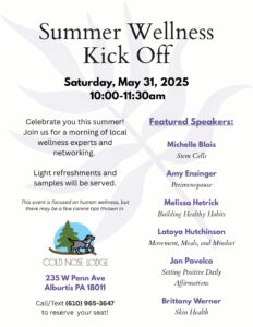 Summer Wellness flyer
