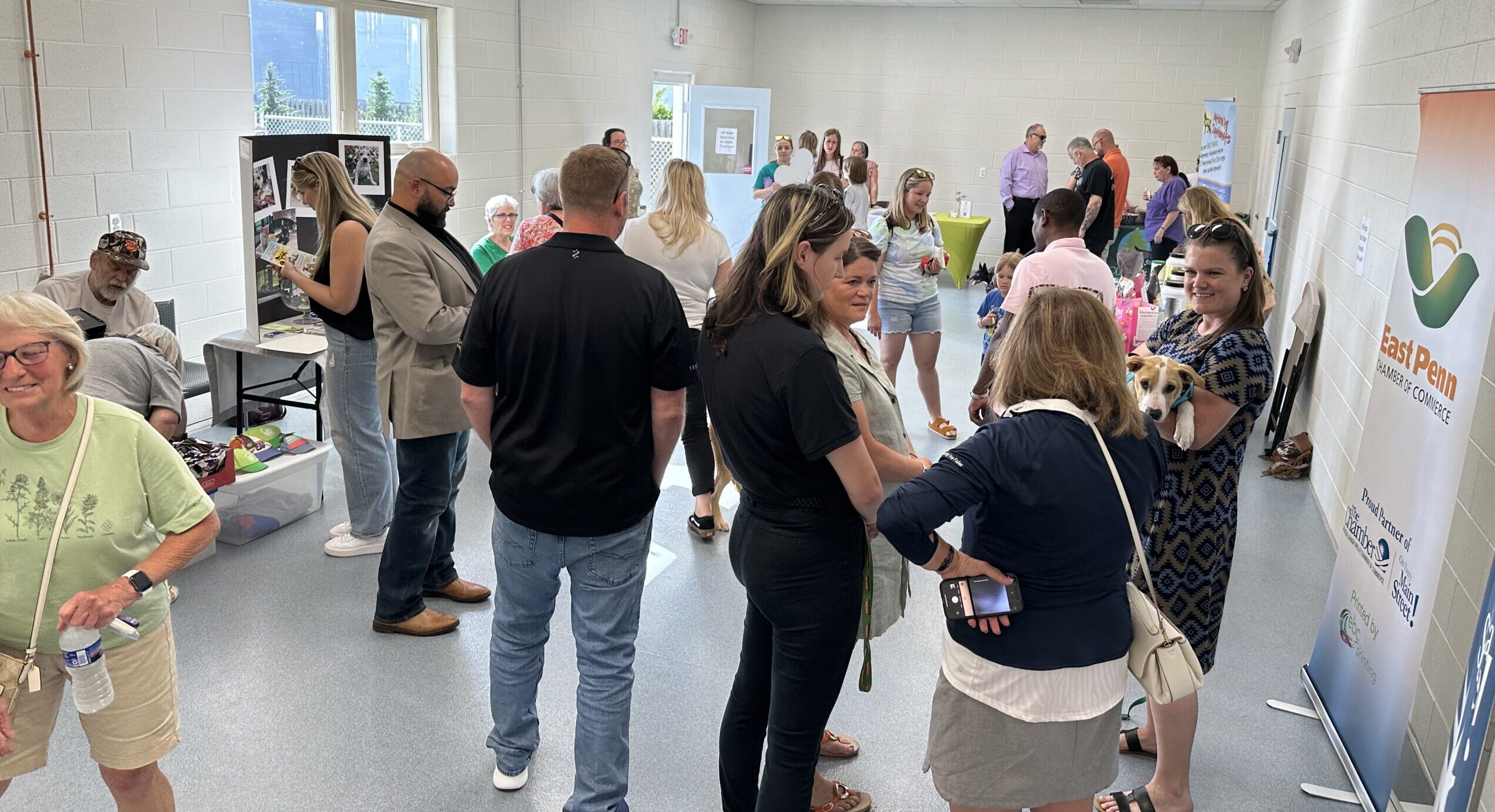 Our training classroom in use for a mixer.