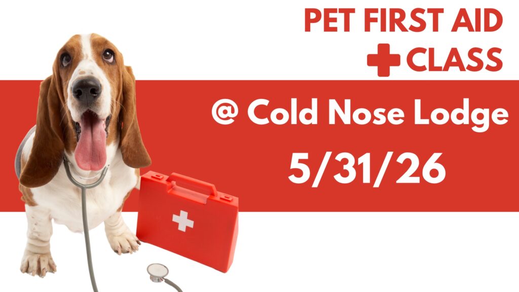 Pet first aid class on May 31st
